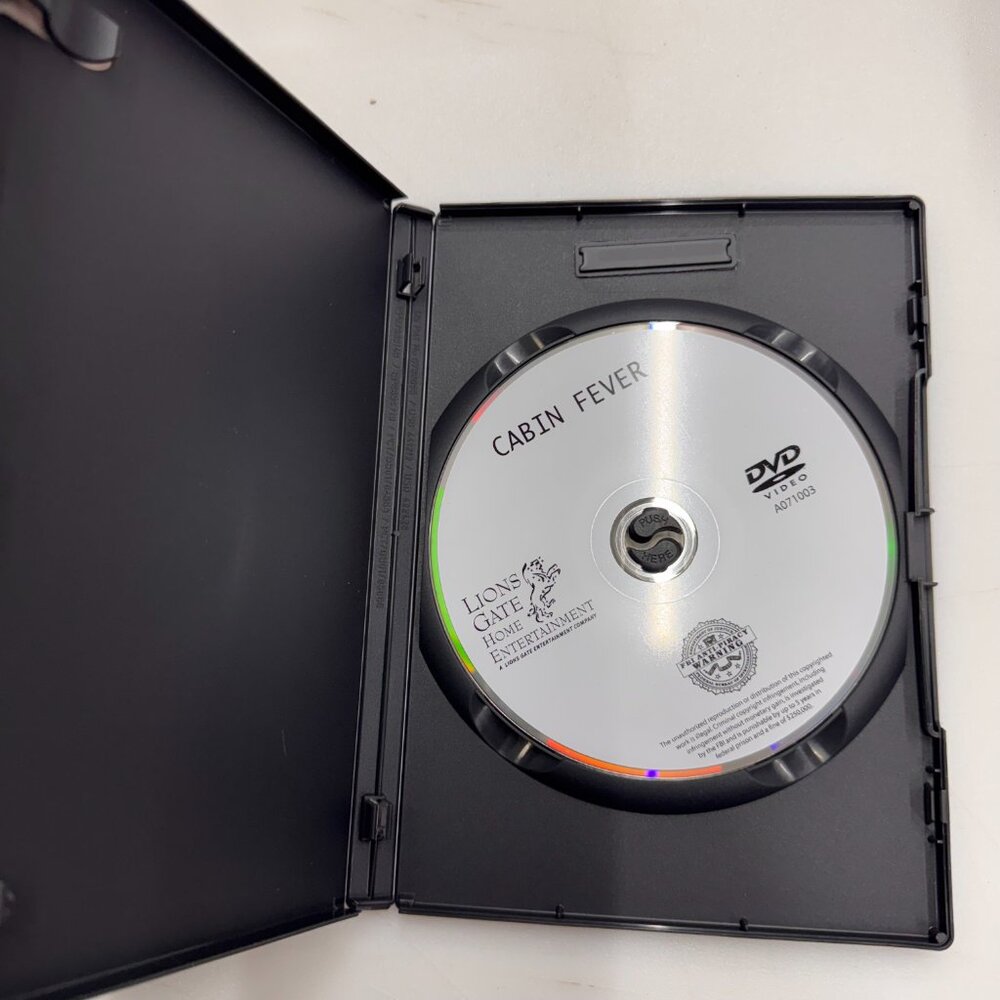Cabin Fever (DVD) Disc Tested, Working - Picture 3 of 3